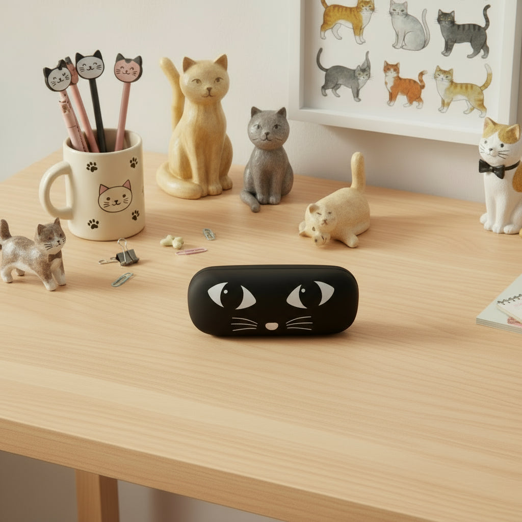 Black Cat Glasses Case
