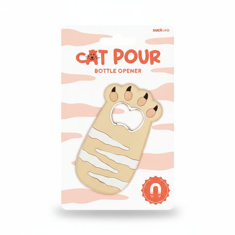 Cat Pour Bottle Opener Magnet