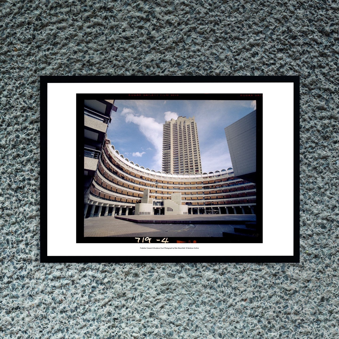 A3 Art Print Frobisher Crescent & Sculpture Court Photograph by Peter Bloomfield