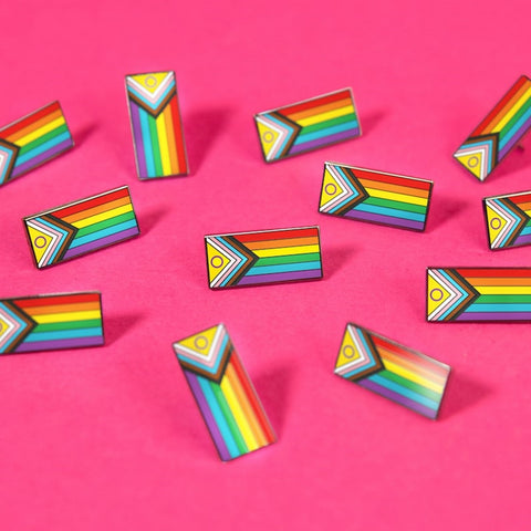 Intersex Inclusive Progress Pride Flag Enamel Pin