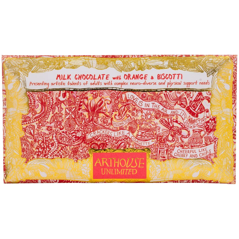 Love is in the Air, Milk Chocolate with Orange and Biscotti Bar