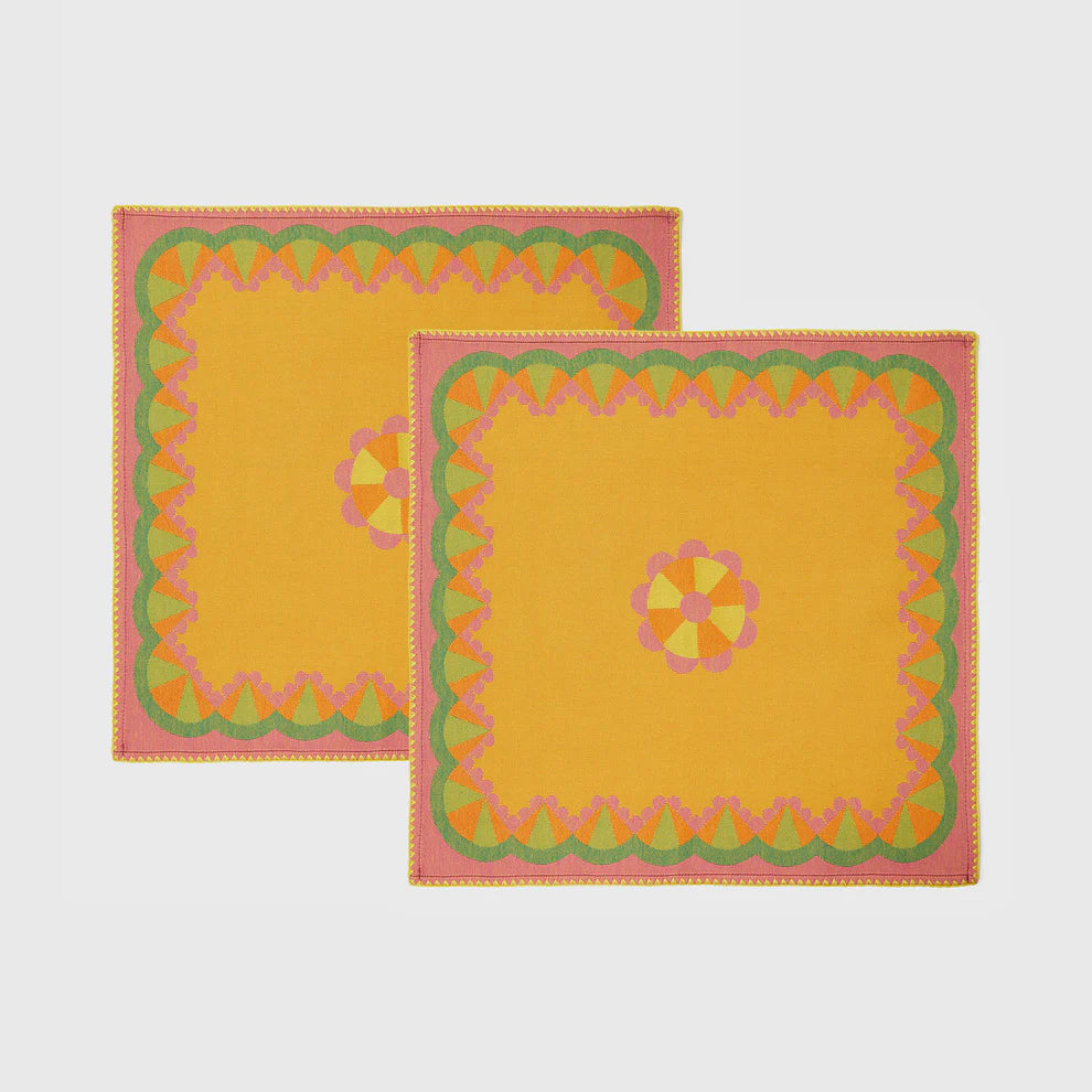 O Dara Lati Dara Napkins (Set of 2) by Yinka Ilori