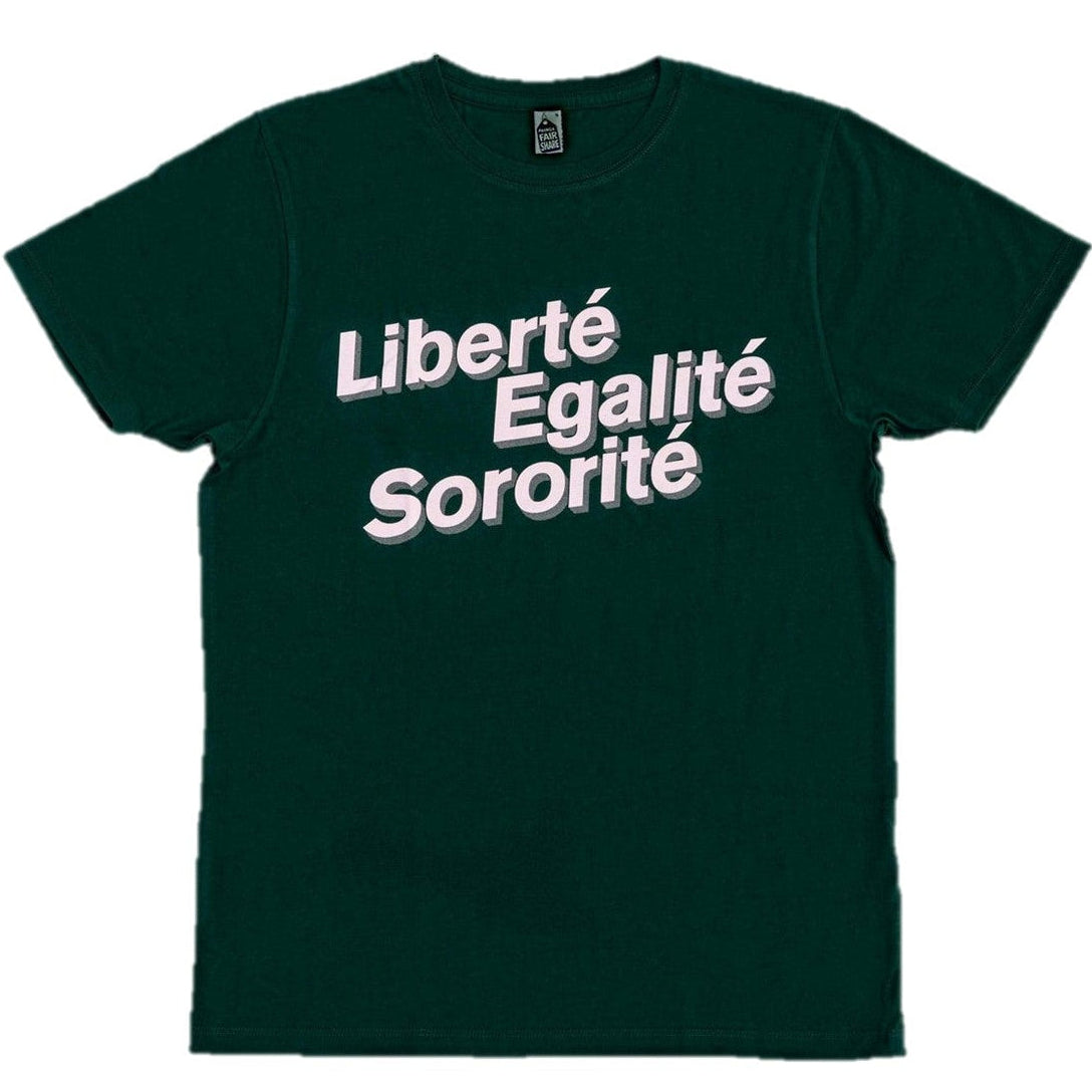 Liberté Egalité Sororité Forest Green T-Shirt
