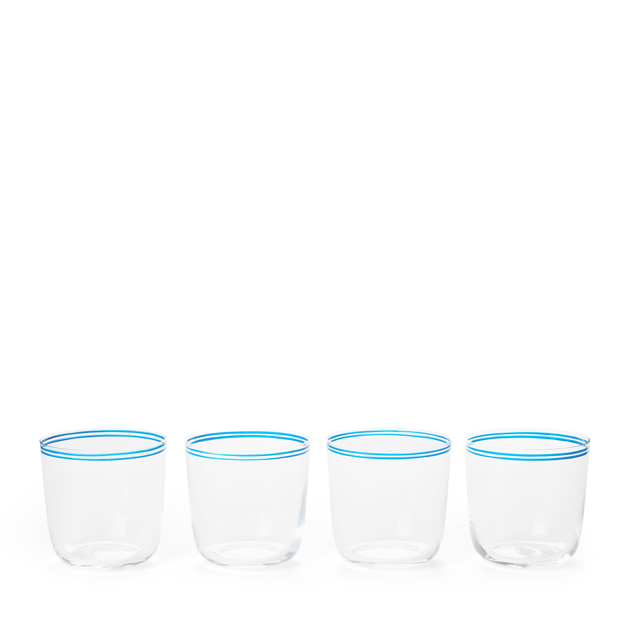 Halo Glass Set in Navy - Set of 4
