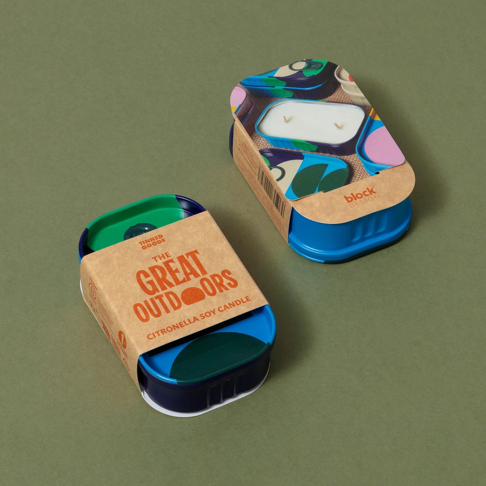 Design Tin - The Great Outdoors Candle (Citronella and Blackcurrant)