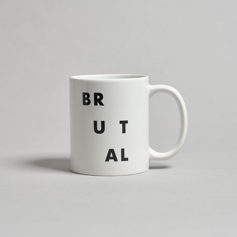 White Brutal Mug