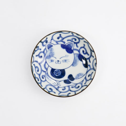 Kawaii Sleeping Cat Round Sauce Dish 10cm