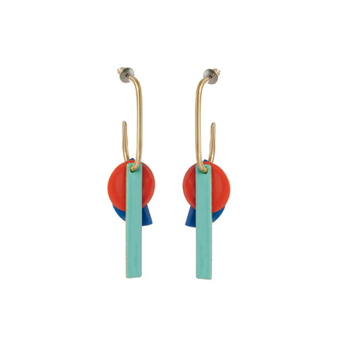 Modern Mix Loop Small Earrings