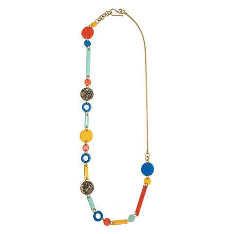 Modern Mix Loop Composition Necklace
