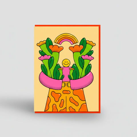 Happy Flowers Bailey Crouch Card