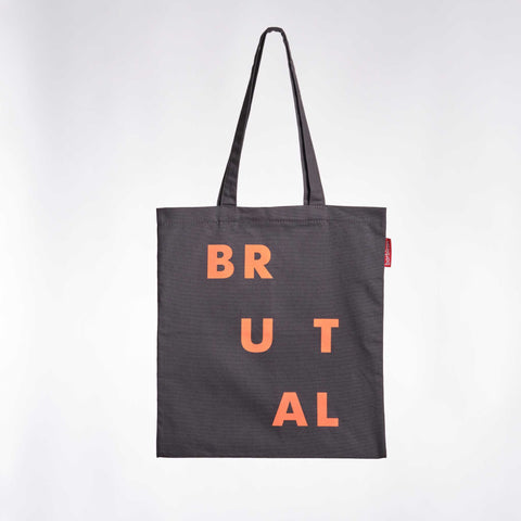 Brutal Grey & Orange Book Bag