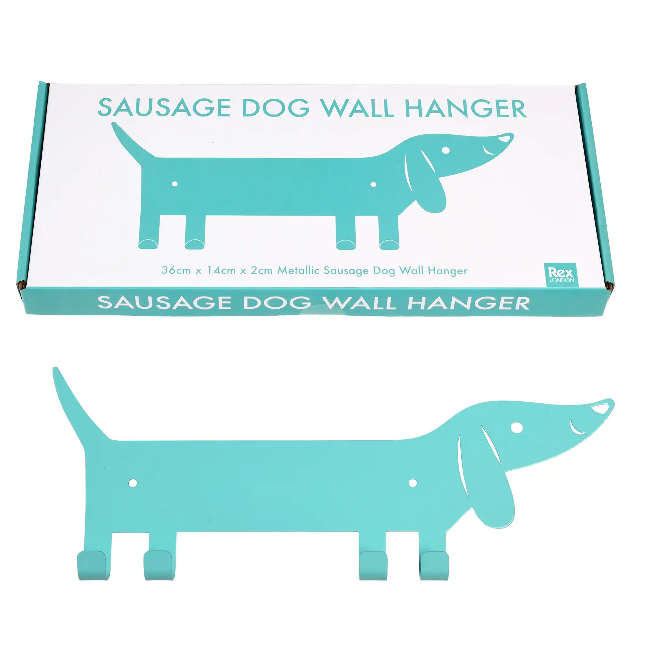 Sausage Dog Metal Wall Hanger