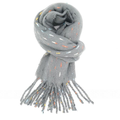 Multi Links Grey Winter Scarf