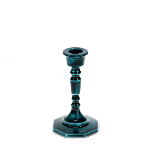 Blue Enamel Candlestick
