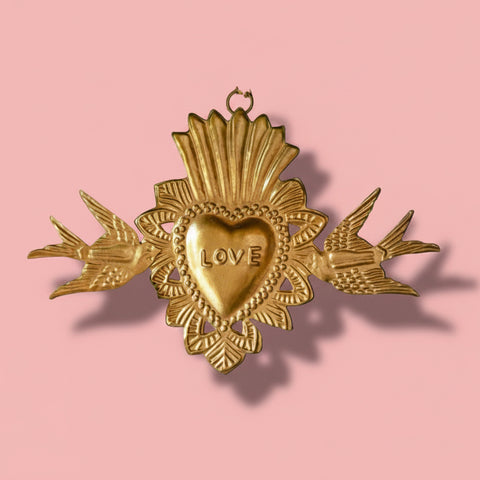 Metal Love Birds Milagro Decoration