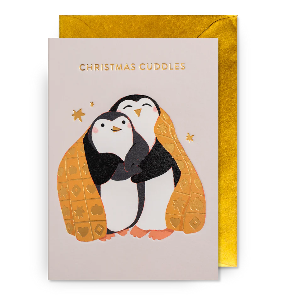 Penguins Christmas Cuddles Card