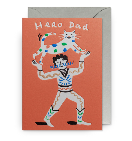 Hero Dad Retro Card