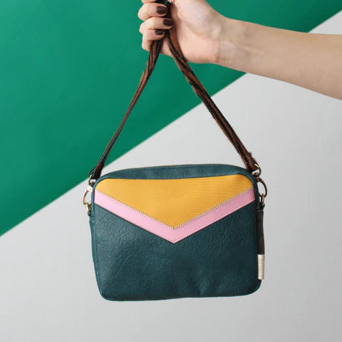 Snake print top mini bag