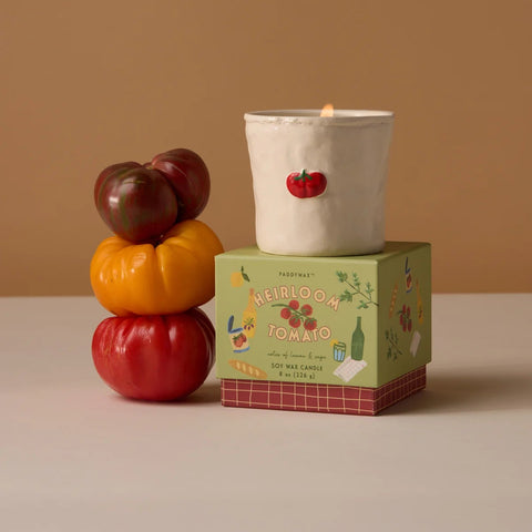 Bistro Heirloom Tomato Ceramic Candle