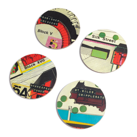 Barbican Archive Roof Plan Coasters (Set of 4)