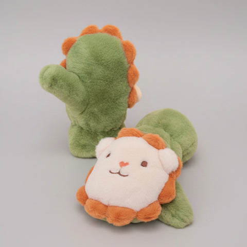 Lion Fluffy Fern Green Kids Mittens