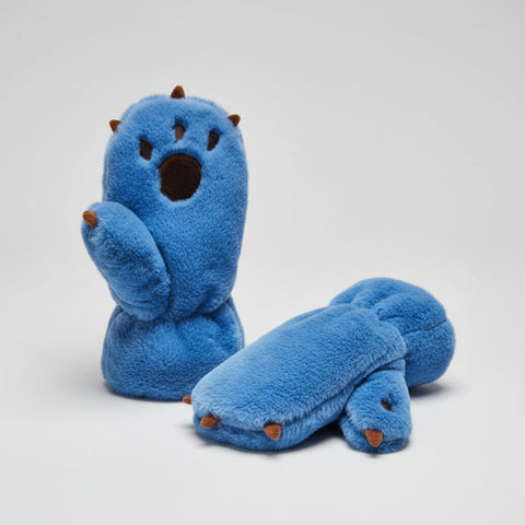 Bear Paw Sky Blue Kids Mittens