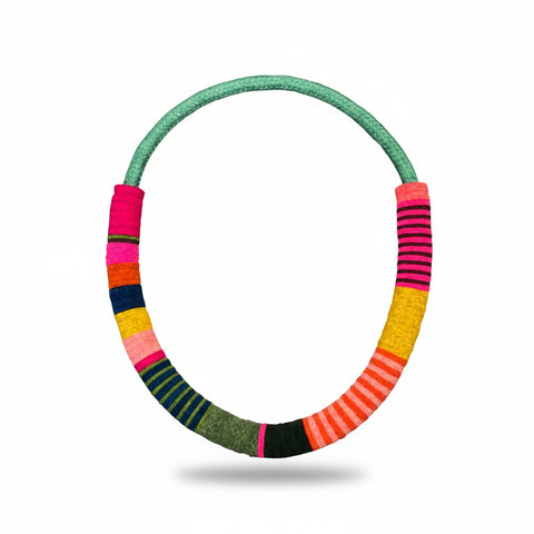 Necklace Chunky multi colour block