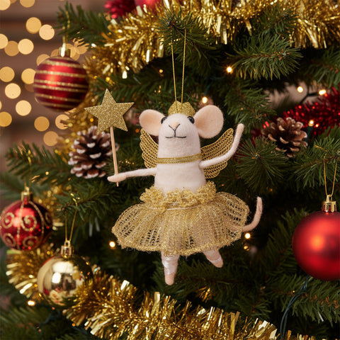 Fairy Mouse with Wand Decoration