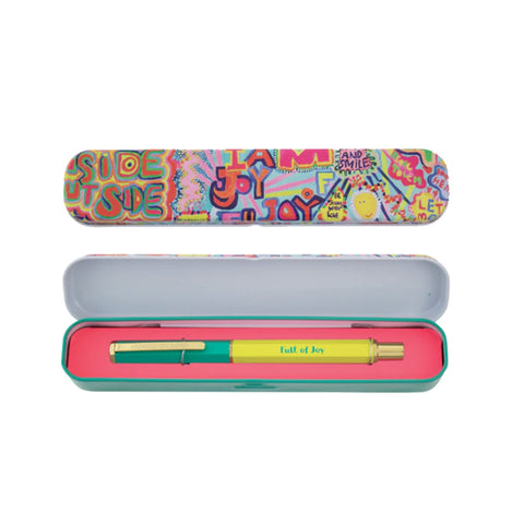 Full of Joy Ballpoint Pen in Tin Case