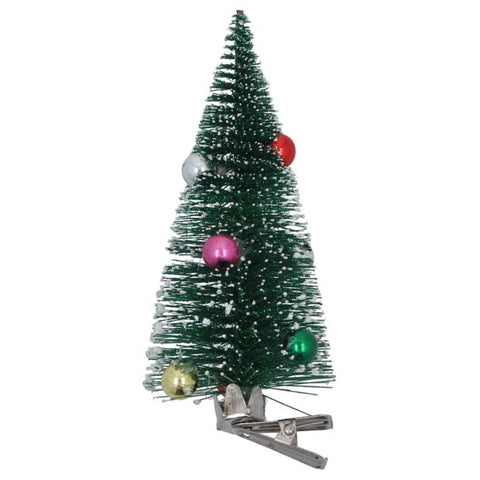 Green Bristle w/Baubles Christmas Tree Decoration