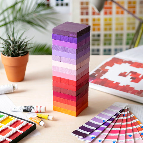Gradient Warm Colour Wooden Tower
