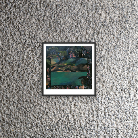 Bhupen Khakhar, Green Landscape, Print 40 x 40cm