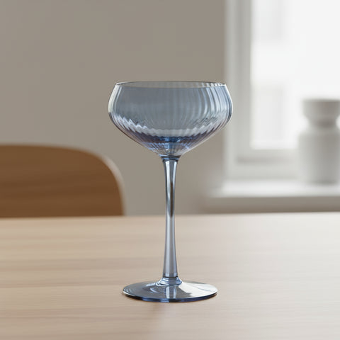 Blue Lou Coupe Glass (Set of 2)