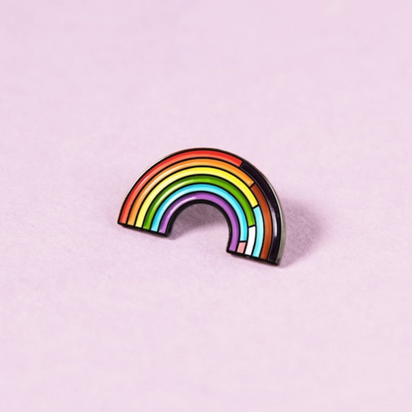The Inclusive Rainbow Enamel Pin