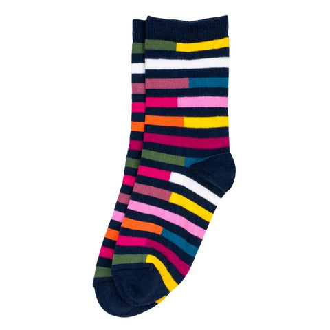 Block Stripe Multicoloured Socks