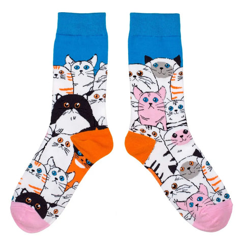 Clowder of Cats Multicoloured Socks