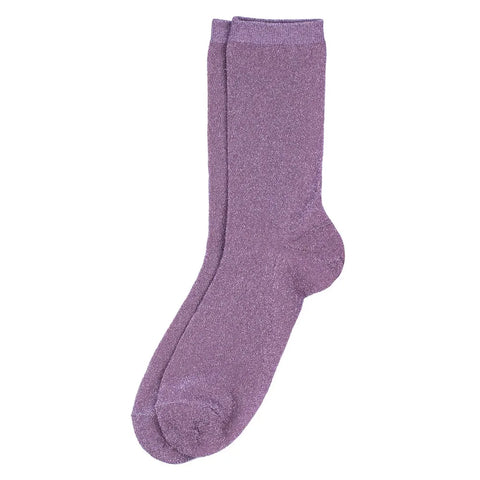 Sparkly Glitter Lilac Socks