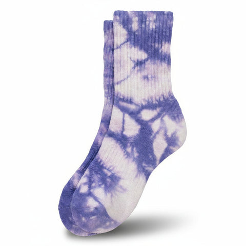 Tie Dye Purple Socks