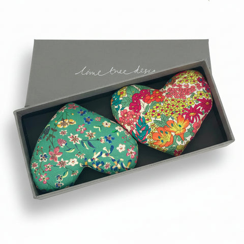 Lavender hearts x 2 boxed Young at Heart