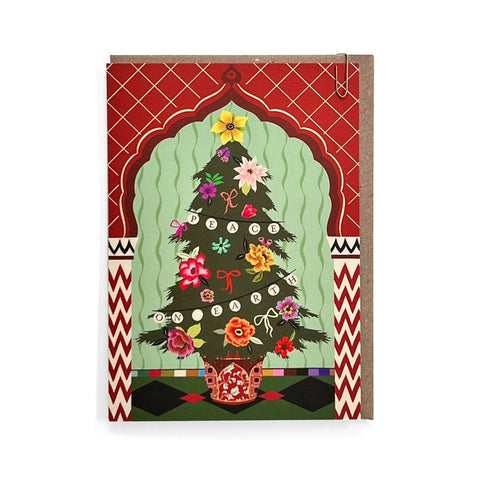 Lifestyle Tree Peace on Earth Christmas Card