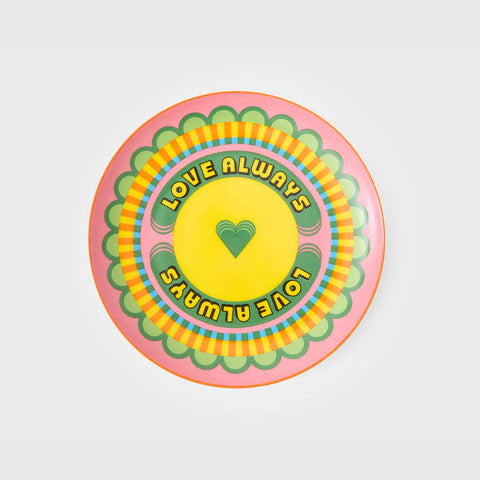 O Dara Lati Dara Love Always Side Plate by Yinka Ilori