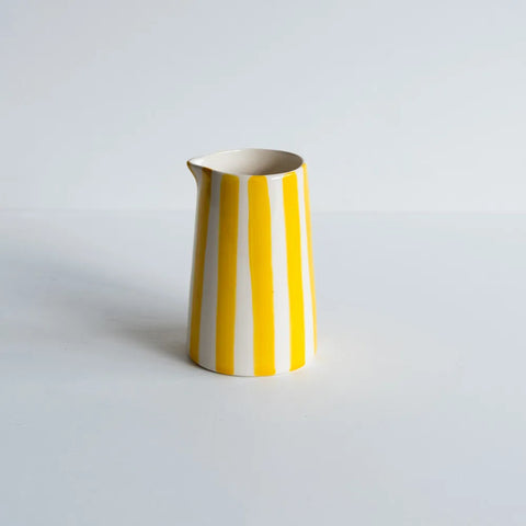 Turmeric Yellow Candy Stripe Creamer Jug