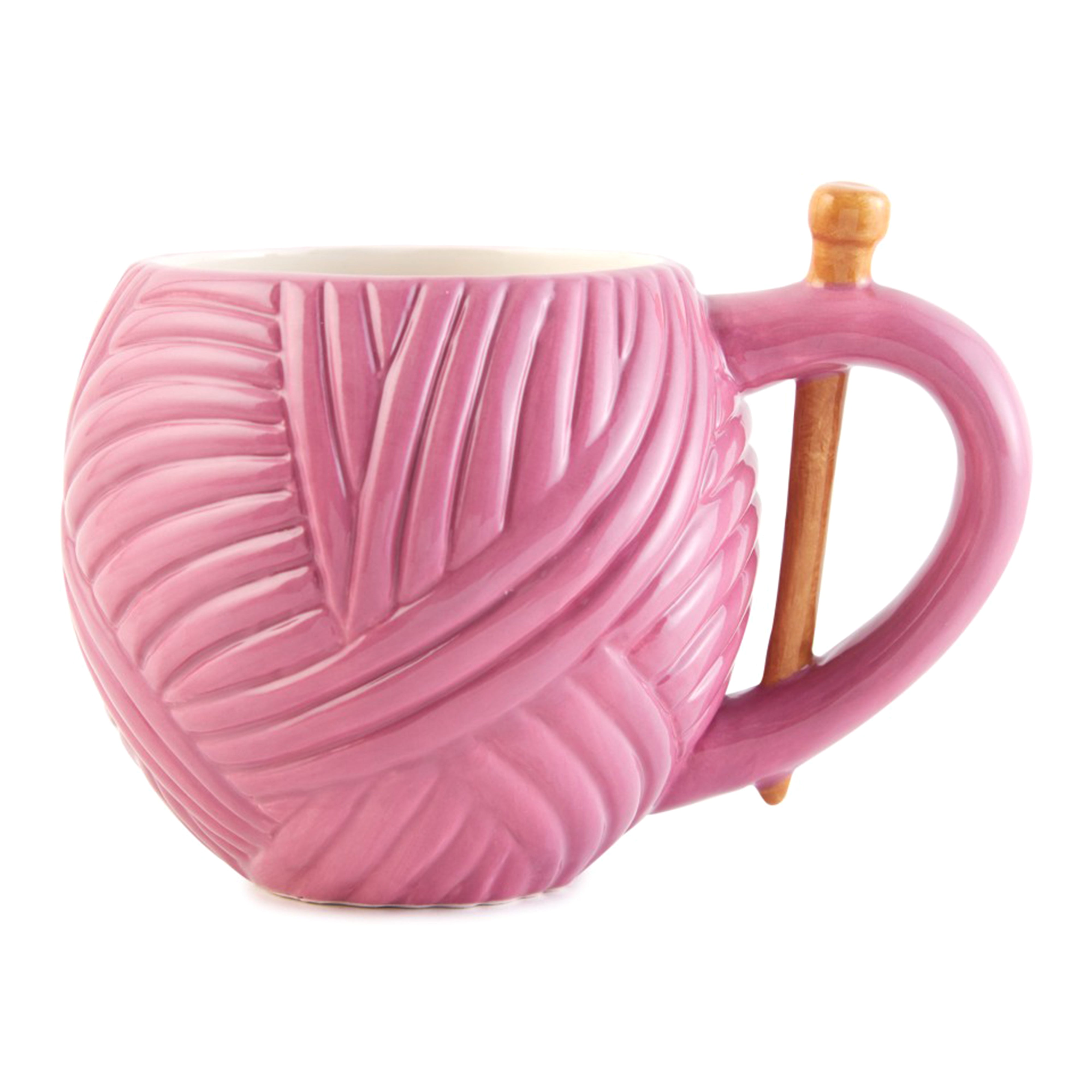 Pink Ball of Yarn Moulded Mug