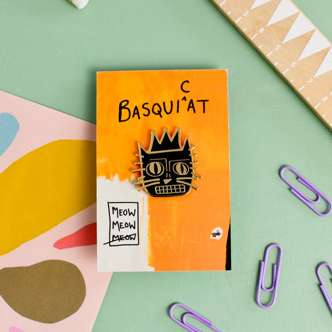 Basquicat Artist Enamel Pin by Niaski