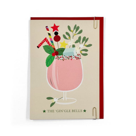 Mixology Gingle Bells Christmas Card