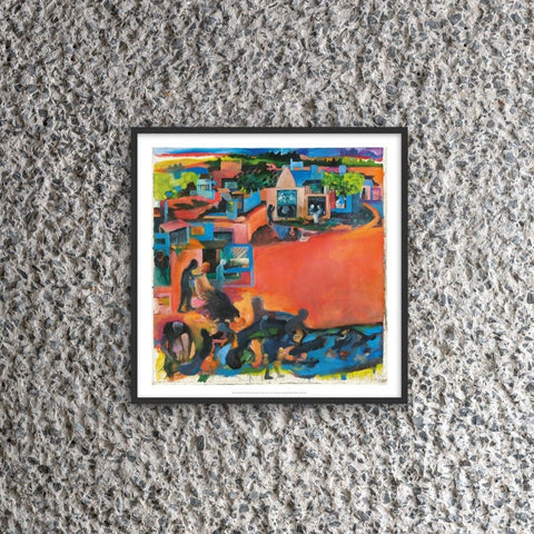 Bhupen Khakhar, Pink City, Print 40 x 40cm