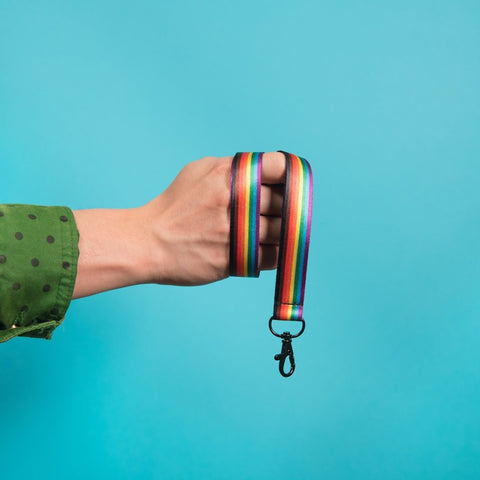 Reversible Inclusive Rainbow Recycled Lanyard
