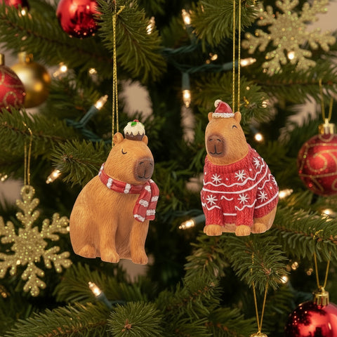 Christmas Capybara Decoration