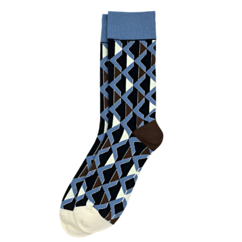 Retro Ziggy Blue Socks
