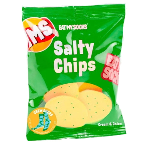 Green Salty Chips Socks